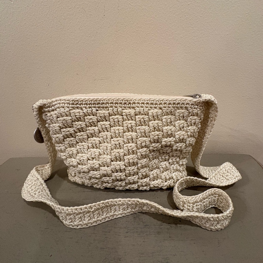 The Sak Original Off White Crochet Crossbody Bag
